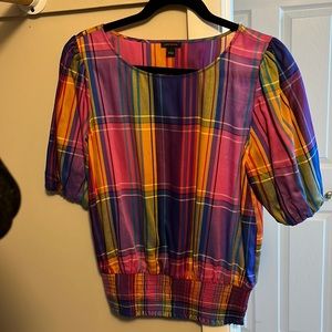 Ann Taylor plaid shirt